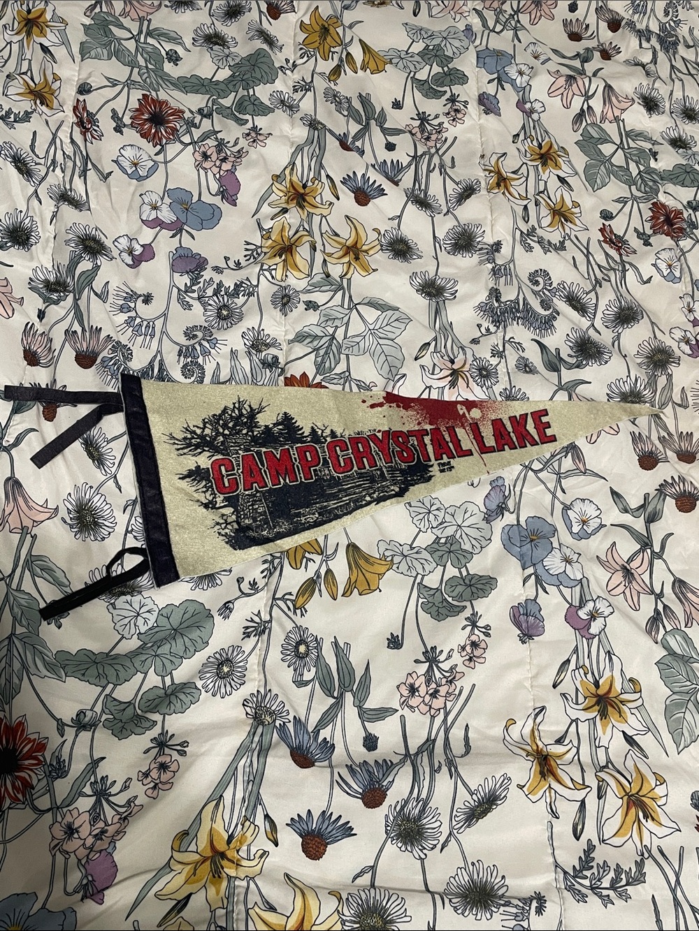 Camp Crystal Lake Felt Pennant